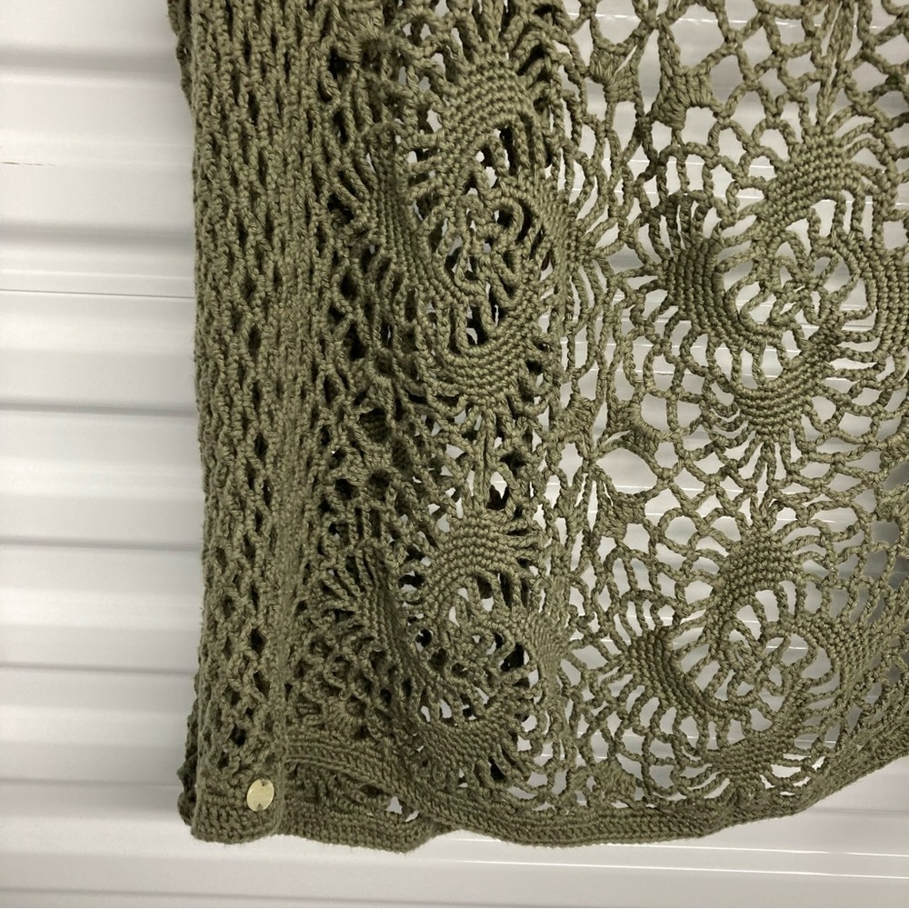 Pur Sage Green Open Knit Cardigan - Picture 12 of 14